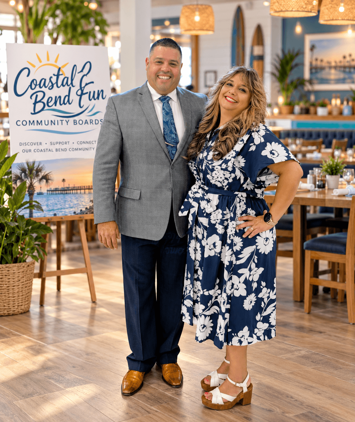 Dan and Melissa Canonge, Coastal Bend Fun Community Boards